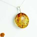 Cognac Amber Amulet Pendant