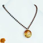 Luxury Amber Amulet Necklace