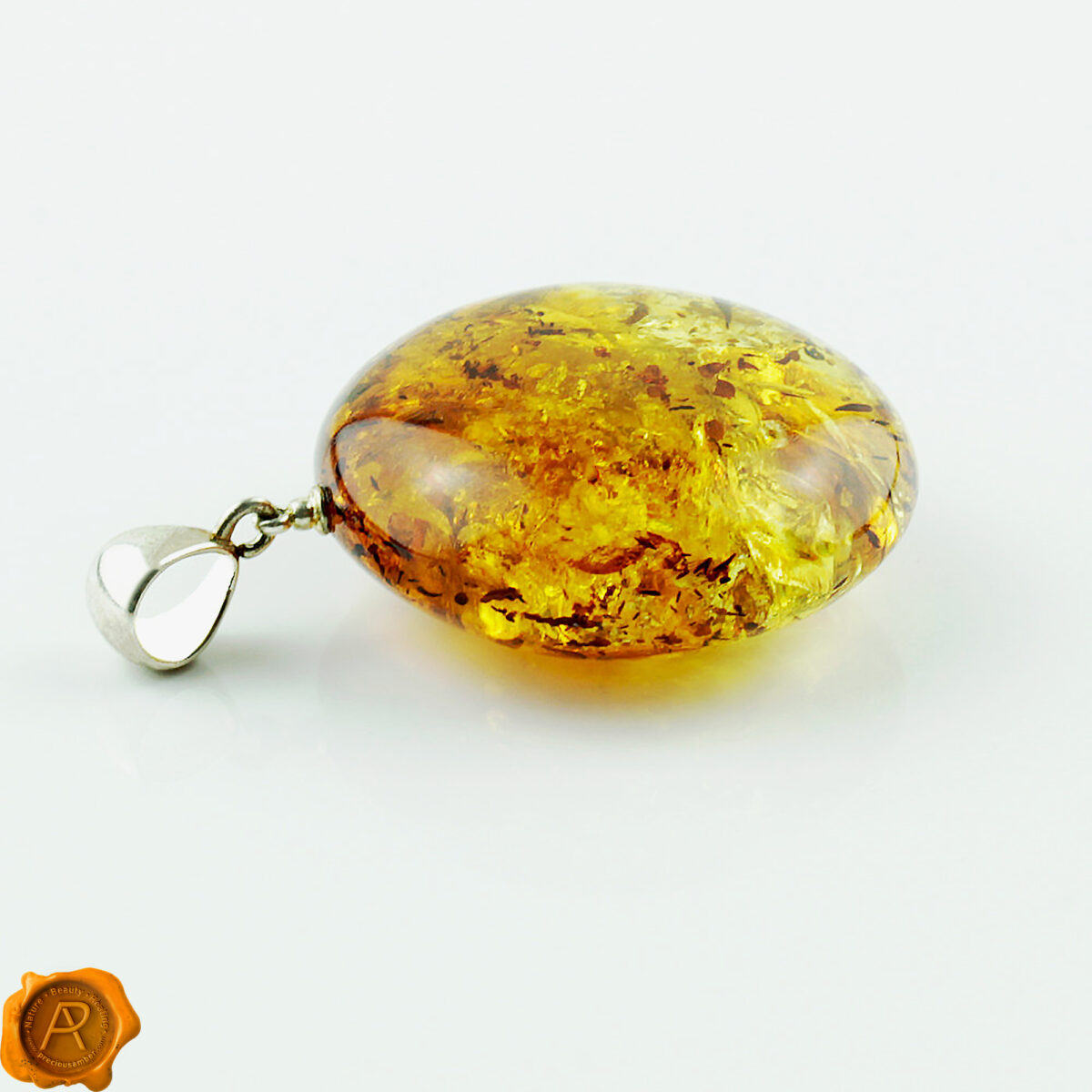 Cognac Amber Amulet Pendant - Image 4