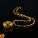Luxurious Amber Amulet Necklace