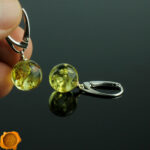 Lemon Amber Earrings - Image 6