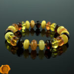 Amber Rainbow Gold Bracelet - Image 4