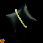 White Amber Minimalist Bracelet - Image 2