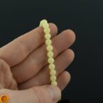White Amber Minimalist Bracelet - Image 3