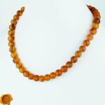 Raw Orange Amber Necklace - Image 4