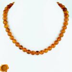 Raw Orange Amber Necklace - Image 5