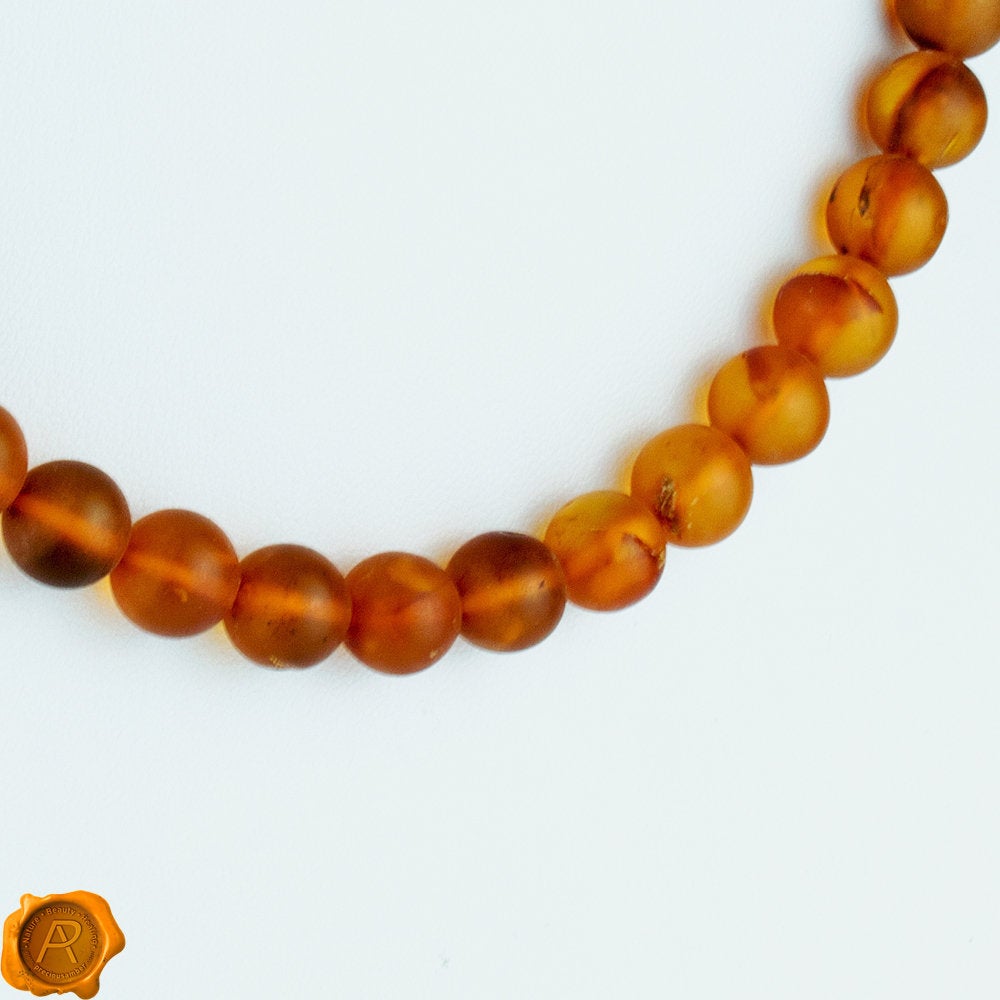 Large Amber Necklace Made of Large Free Form Shape Baltic Amber.