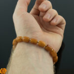 Beswax Amber Gold Bracelet - Image 5