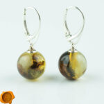Earthy Amber Earrings