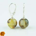 Earthy Amber Earrings - Image 2