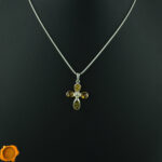 Multicolor Amber Cross Pendant - Image 4