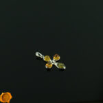 Multicolor Amber Cross Pendant - Image 2