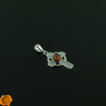 Celtic Cross Amber Pendant - Image 2