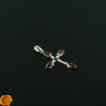 Cognac Amber Cross Pendant - Image 2