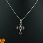 Cognac Amber Cross Pendant - Image 3