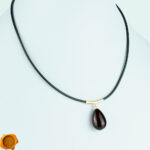 Amber Gold Choker Pendant - Image 3