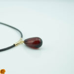 Amber Gold Choker Pendant - Image 2