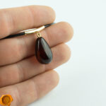 Amber Gold Choker Pendant - Image 5