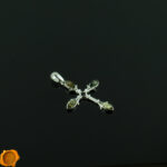 Green Amber Cross Pendant - Image 2