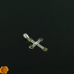 Green Amber Cross Pendant - Image 2