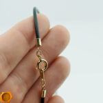 Green Amber Gold Choker Pendant - Image 6