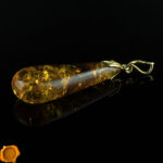 Cognac Amber Gold Teardrop