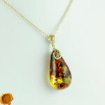 Cognac Amber Gold Teardrop - Image 5
