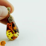 Cognac Amber Gold Teardrop - Image 7