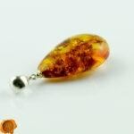 Large Amber Teardrop Pendant - Image 2