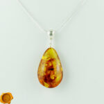 Large Amber Teardrop Pendant - Image 3