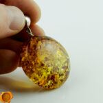 Cognac Amber Amulet Pendant - Image 3