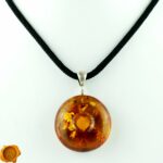 Hand Carved Amber Pendant - Image 4
