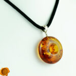 Hand Carved Amber Pendant - Image 5