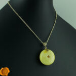 Amber Gold Donut Pendant