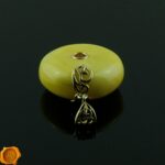 Amber Gold Donut Pendant - Image 3