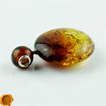 Large Cognac Amber Amulet