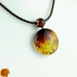 Large Cognac Amber Amulet - Image 2