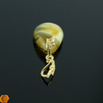 Unique Amber Gold Teardrop - Image 2