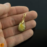 Unique Amber Gold Teardrop - Image 5