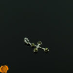 Dainty Green Amber Cross - Image 2