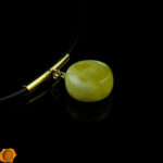 Amber Gold Choker Pendant - Image 5