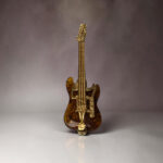 Amber Guitar Gold Pendant - Image 4
