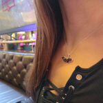 CARVED Natural Baltic Amber Butterfly Pendant Necklace Silver Charm, Drop Teardrop Small Gemstone Dainty Butterfly Lover Gifts Jewelry Women