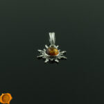 Celtic Amber Sun Pendant - Image 2