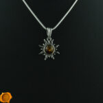Celtic Amber Sun Pendant - Image 4