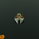 Amber Angel Wings Pendant - Image 2