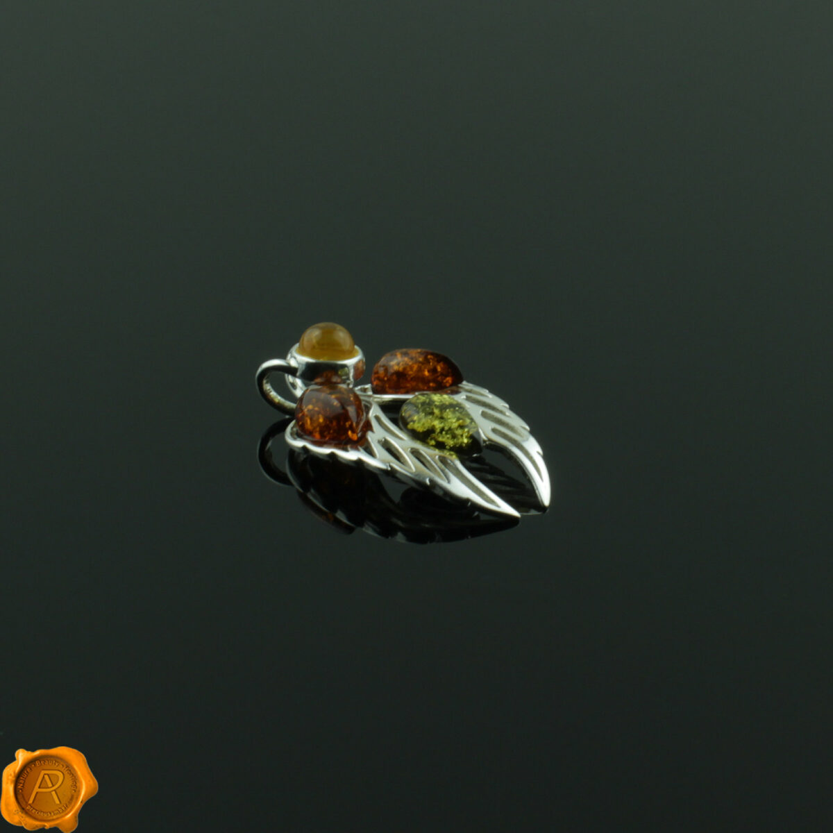 Angel Wings Amber Pendant Amber Angel Wings Pendant - Image 3