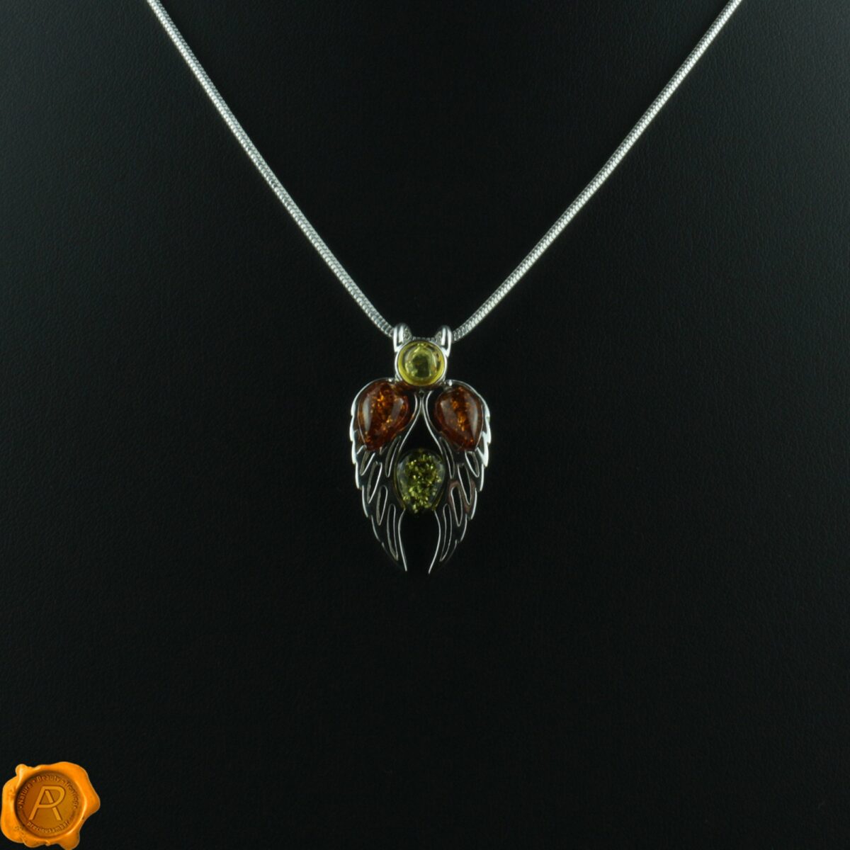 Angel Wings Amber Pendant Amber Angel Wings Pendant - Image 4