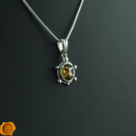 Amber Tortoise Pendant