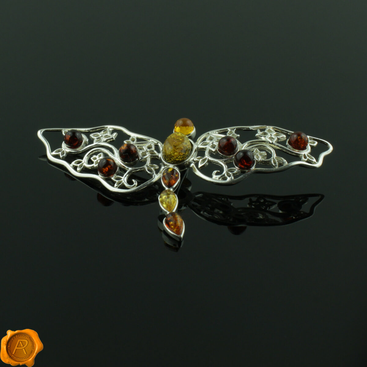 Dragonfly Amber Pendant - Image 2